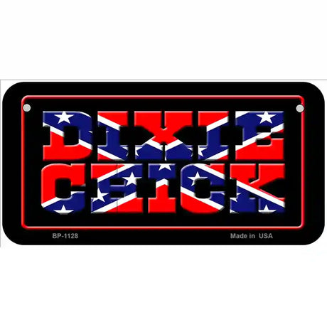 Dixie Chick Novelty Metal License Plate 6" x 3" (BP)