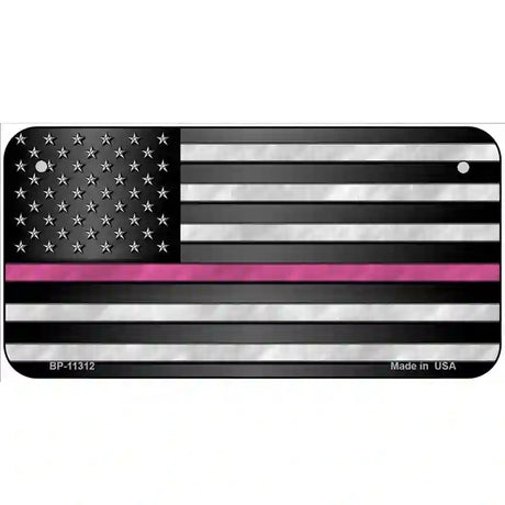 Thin Pink Line Novelty License Plate 6" x 3" (BP)