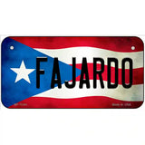 Fajardo Puerto Rico Flag License Plate Metal Novelty 6" x 3" (BP)