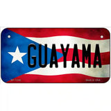 Guayama Puerto Rico Flag License Plate Metal Novelty 6" x 3" (BP)