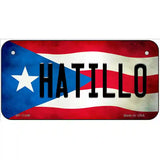 Hatillo Puerto Rico Flag License Plate Metal Novelty 6" x 3" (BP)