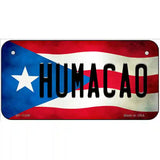 Humacao Puerto Rico Flag License Plate Metal Novelty 6" x 3" (BP)