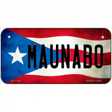 Maunabo Puerto Rico Flag License Plate Metal Novelty 6" x 3" (BP)