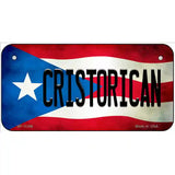 Christorican Puerto Rico Flag License Plate Metal Novelty 6" x 3" (BP)