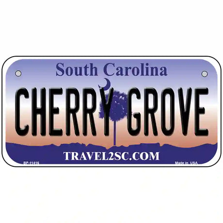 Cherry Grove South Carolina Novelty License Plate 6" x 3" (BP)