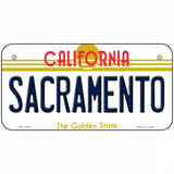 Sacramento California Novelty License Plate 6" x 3" (BP)