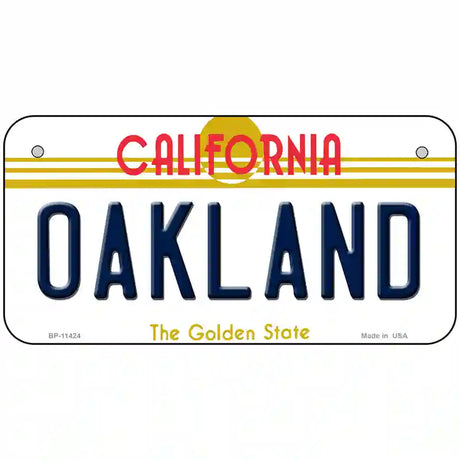 Oakland California Novelty License Plate 6" x 3" (BP)