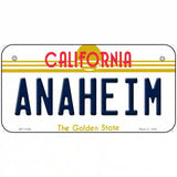 Anaheim California Novelty License Plate 6" x 3" (BP)