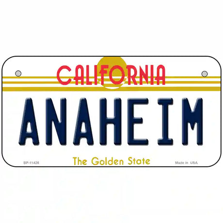 Anaheim California Novelty License Plate 6" x 3" (BP)