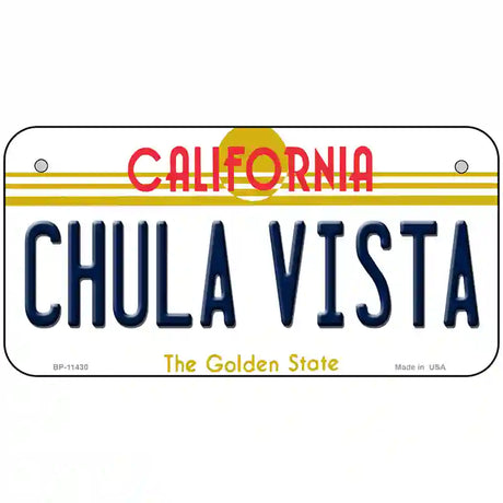 Chula Vista California Novelty License Plate 6" x 3" (BP)