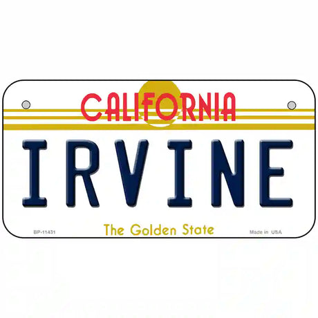 Irvine California Novelty License Plate 6" x 3" (BP)