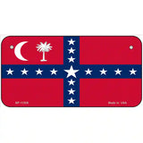 South Carolina Sovereignty Flag Novelty License Plate 6" x 3" (BP)