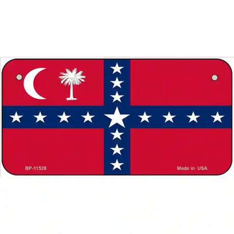 South Carolina Sovereignty Flag Novelty License Plate 6" x 3" (BP)