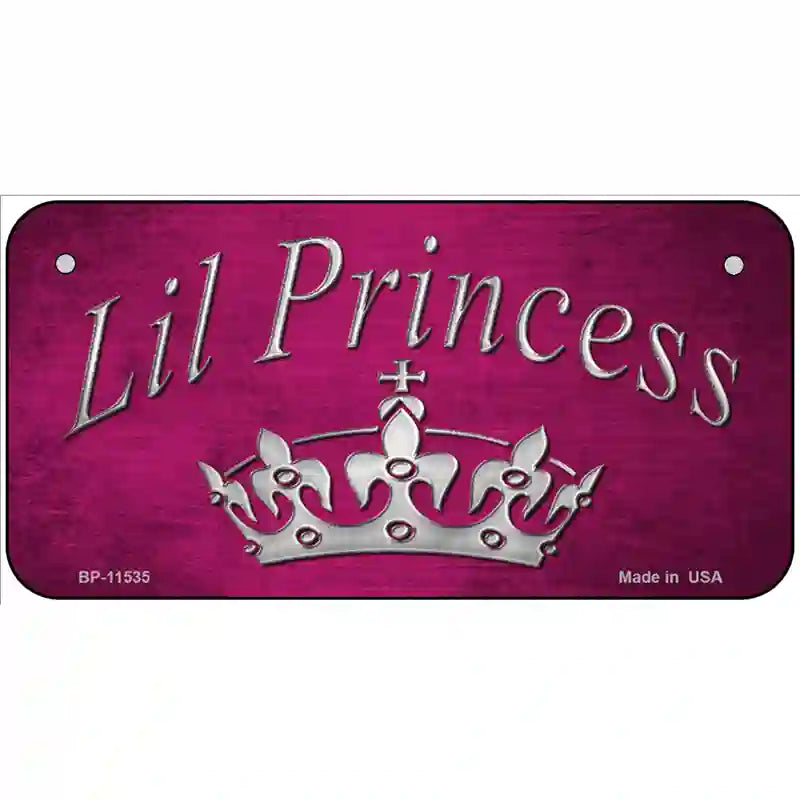 Lil Princess Novelty License Plate 6" x 3" (BP)