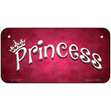 Princess Novelty License Plate 6" x 3" (BP)