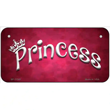 Princess Novelty License Plate 6" x 3" (BP)