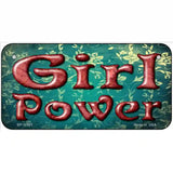 Girl Power Novelty License Plate 6" x 3" (BP)