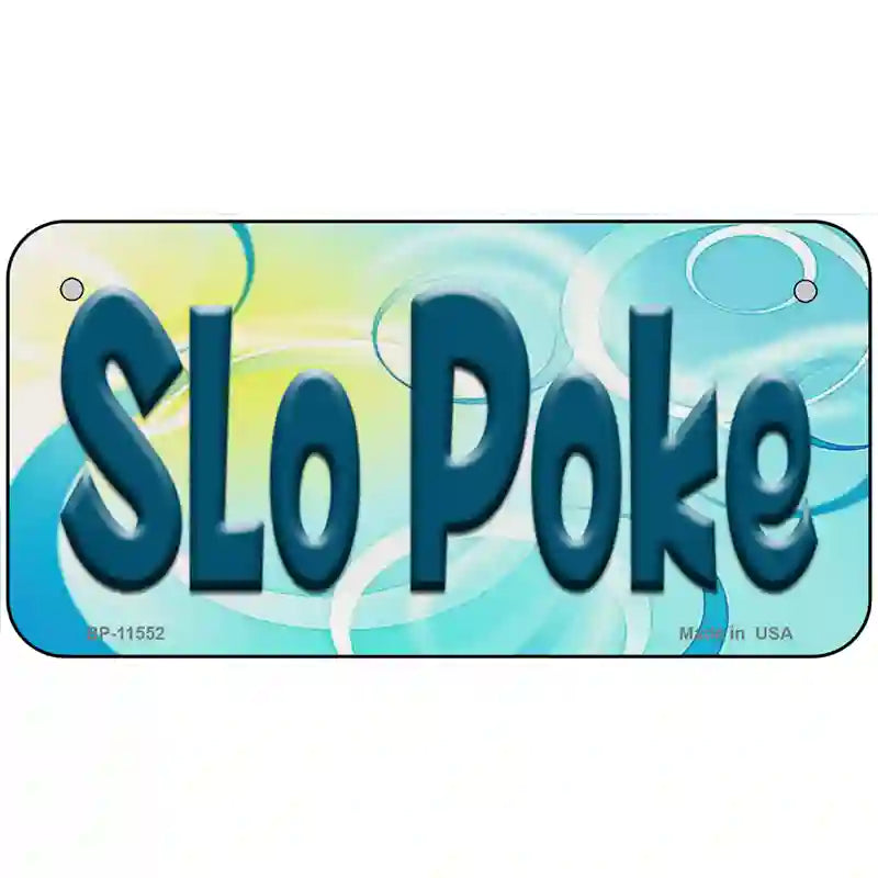 Slo Poke Novelty License Plate 6" x 3" (BP)