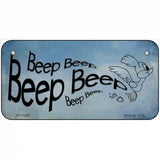 Beep Beep Novelty License Plate 6" x 3" (BP)