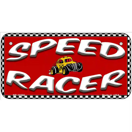 Speed Racer Novelty License Plate 6" x 3" (BP)