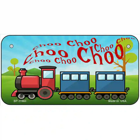 Choo Choo Novelty License Plate 6" x 3" (BP)