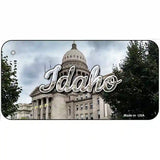 Idaho Capital Building Novelty Metal State License Plate 6" x 3" (BP)