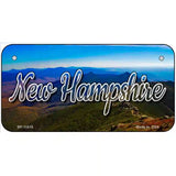 New Hampshire Mountain Range Novelty Metal State License Plate 6" x 3" (BP)