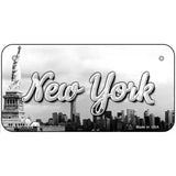 New York Statue of Liberty Novelty Metal State License Plate 6" x 3" (BP)