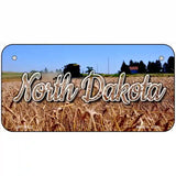 North Dakota Wheat Farm Novelty Metal State License Plate 6" x 3" (BP)