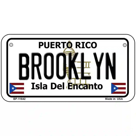 Brooklyn Puerto Rico Novelty License Plate 6" x 3" (BP)