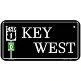 Key West Highway Sign Novelty License Plate 6" x 3" (BP)