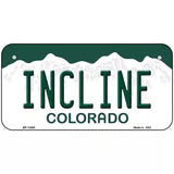 Incline Colorado Novelty License Plate 6" x 3" (BP)