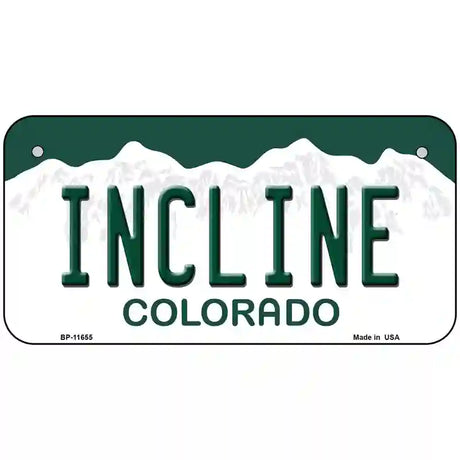 Incline Colorado Novelty License Plate 6" x 3" (BP)