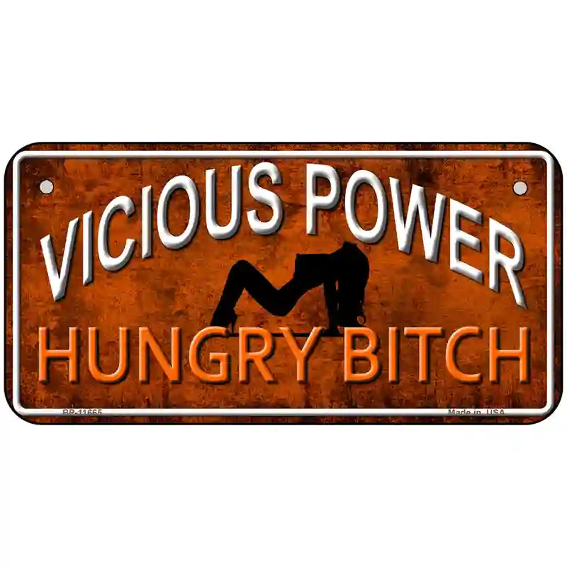 Vicious Power Novelty License Plate 6" x 3" (BP)