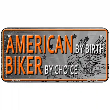 American Biker Novelty License Plate 6" x 3" (BP)