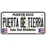 Puerta De Tierra Puerto Rico Novelty License Plate 6" x 3" (BP)