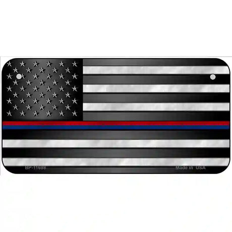 First Responder American Flag Novelty License Plate 6" x 3" (BP)