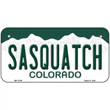 Sasquatch Colorado Novelty License Plate 6" x 3" (BP)