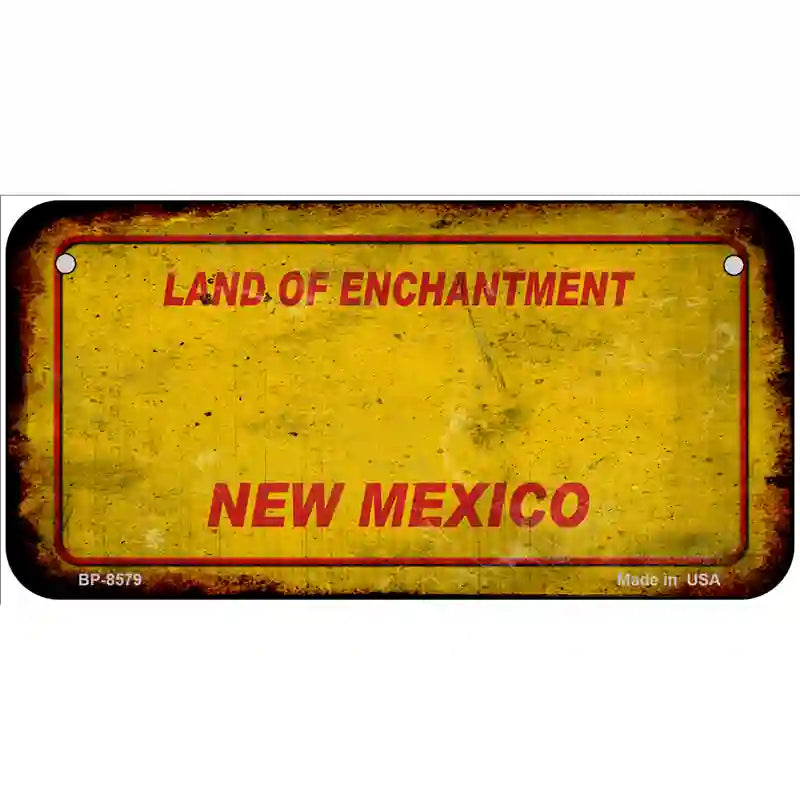 New Mexico Rusty Blank Novelty License Plate 6" x 3" (BP)