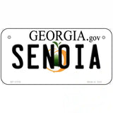 Senoia Georgia State Novelty License Plate 6" x 3" (BP)