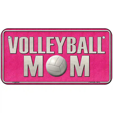 Volleyball Mom Novelty Metal License Plate 6" x 3" (BP)