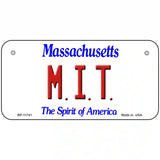 MIT Massachusetts State License Plate 6" x 3" (BP)