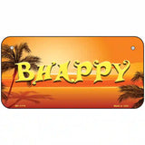 Be Happy Beach Scene Novelty License Plate 6" x 3" (BP)