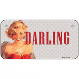 Darling Vintage Pinup Novelty License Plate 6" x 3" (BP)