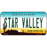 Star Valley Arizona Novelty License Plate 6" x 3" (BP)