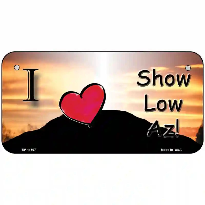 Show Low Hilltop Arizona Novelty License Plate 6" x 3" (BP)