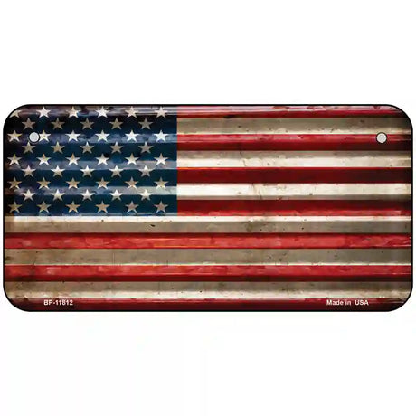 American Flag Novelty License Plate 6" x 3" (BP)