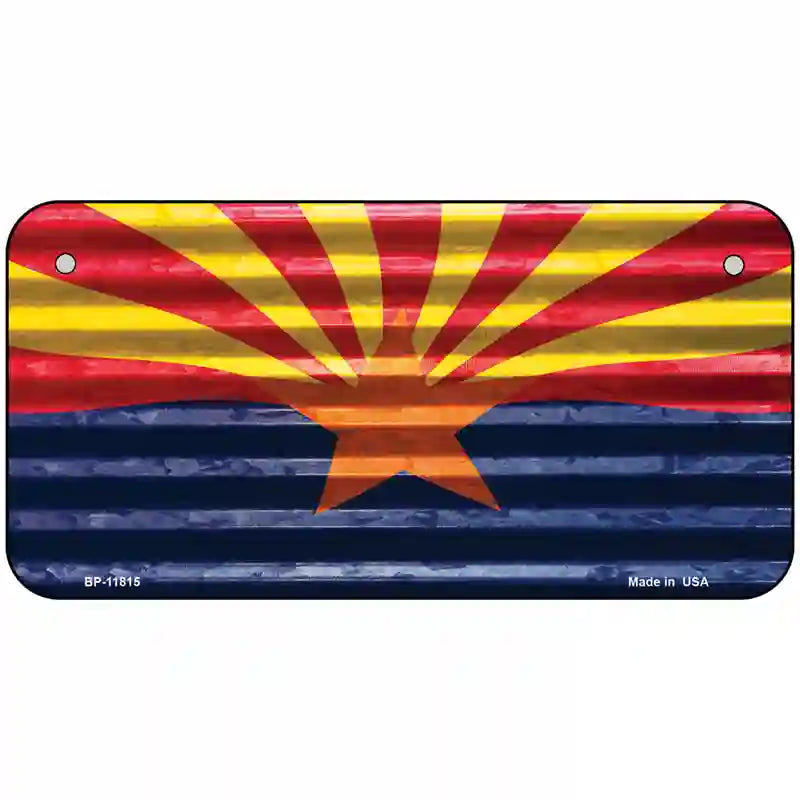 Arizona Flag Novelty License Plate 6" x 3" (BP)