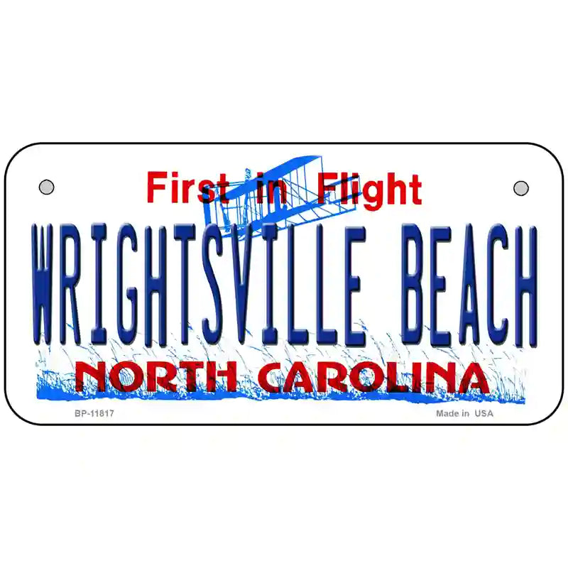 Wrightsville Beach North Carolina Novelty License Plate 6" x 3" (BP)