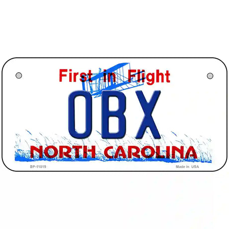 OBX North Carolina Novelty License Plate 6" x 3" (BP)